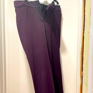 LOFT Jules bootcut 10p eggplant colored pants